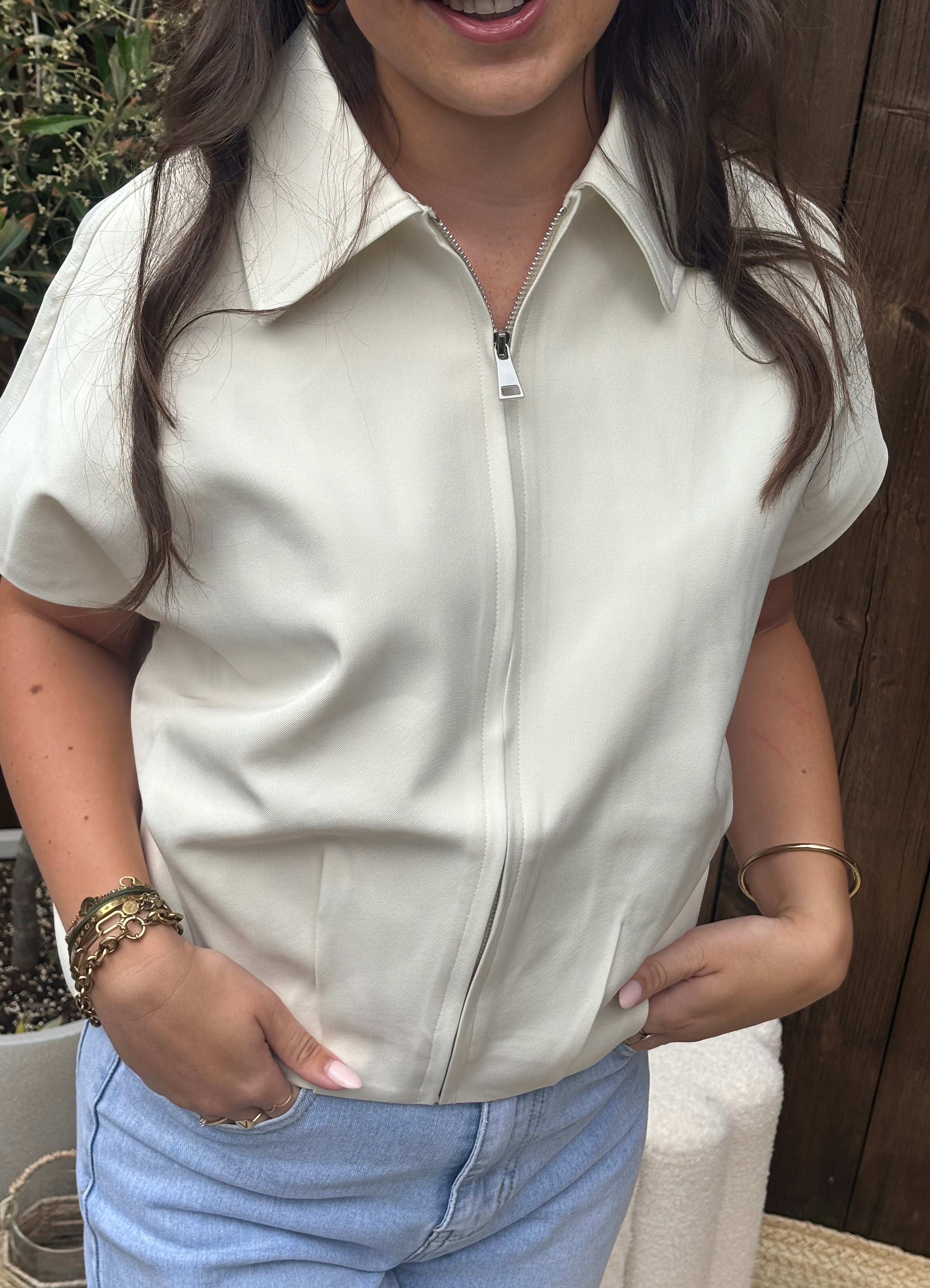 Jaimy gilet Crème
