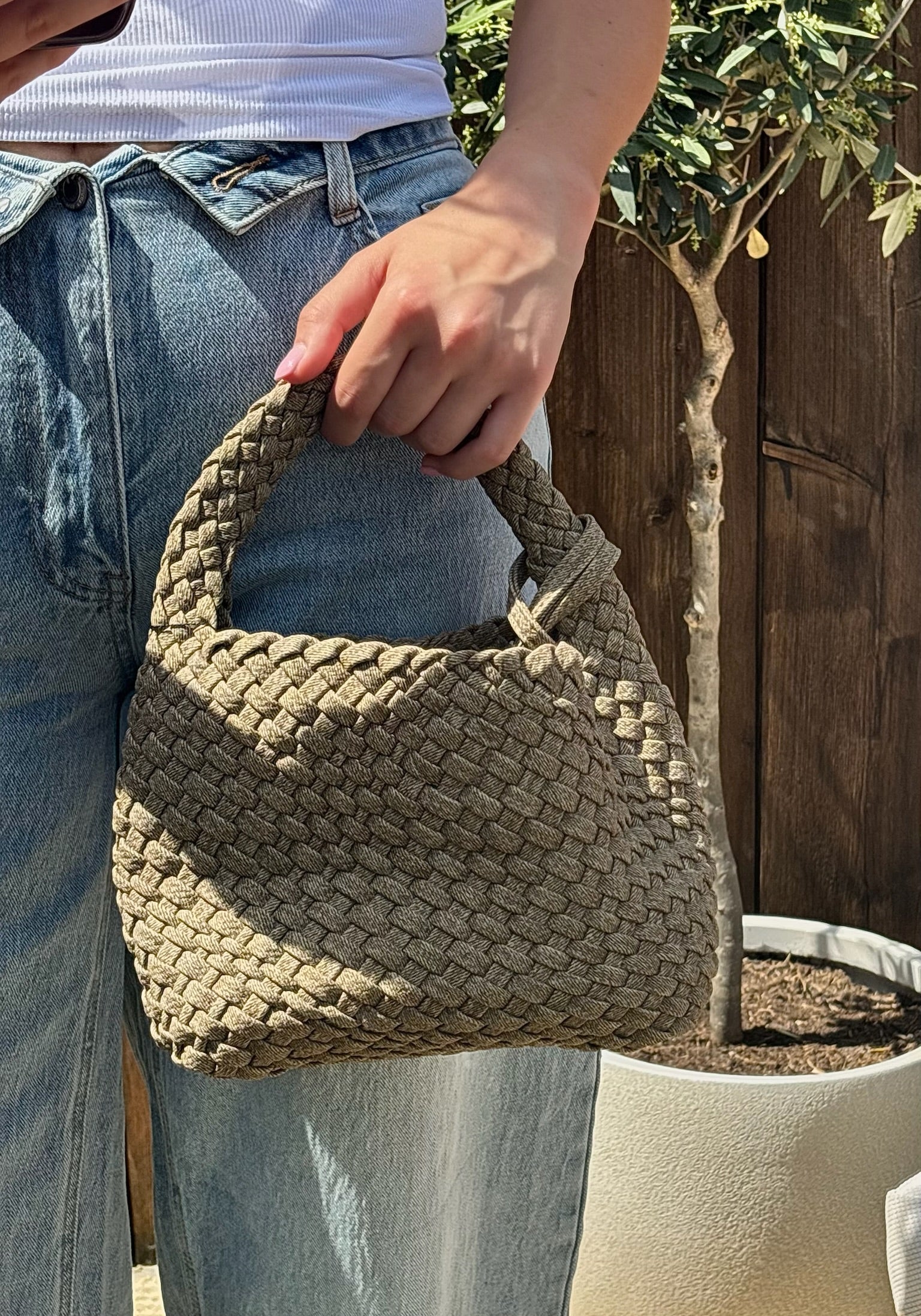 Woven Bag Green