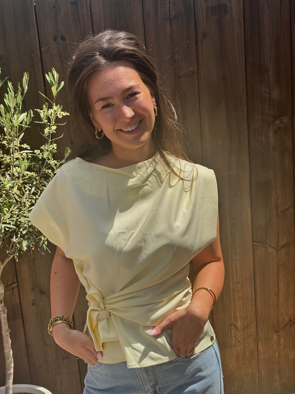 Estelle top Butter Yellow